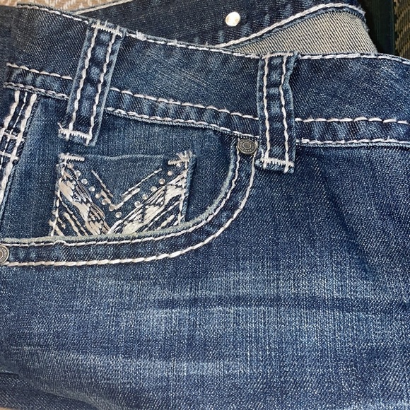 Rock&Roll mid rise jeans with decorated pockets - Picture 5 of 8